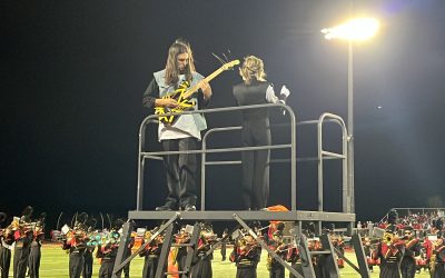 Saxon Marching Band Rockin’ Out