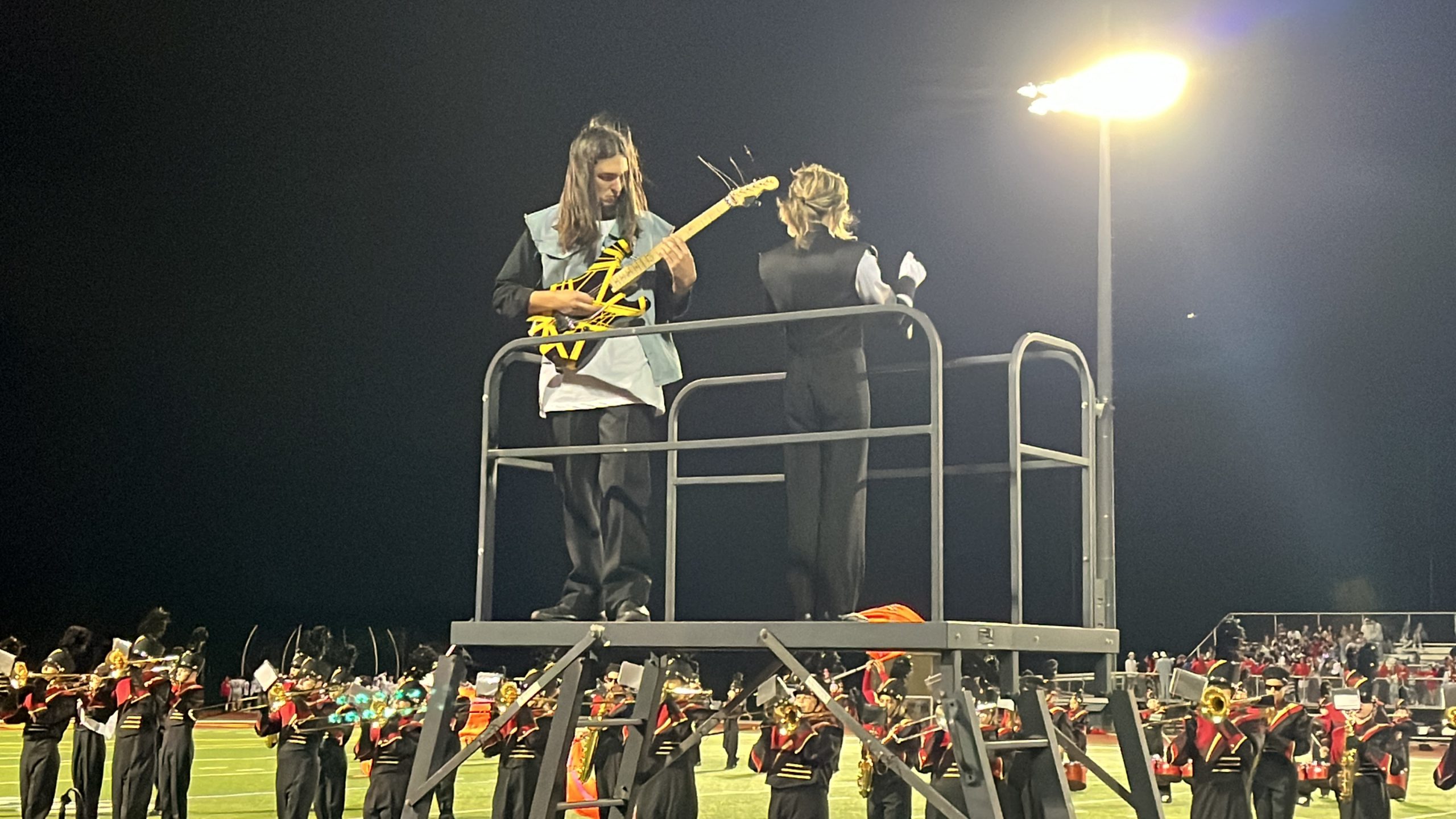 Saxon Marching Band Rockin’ Out